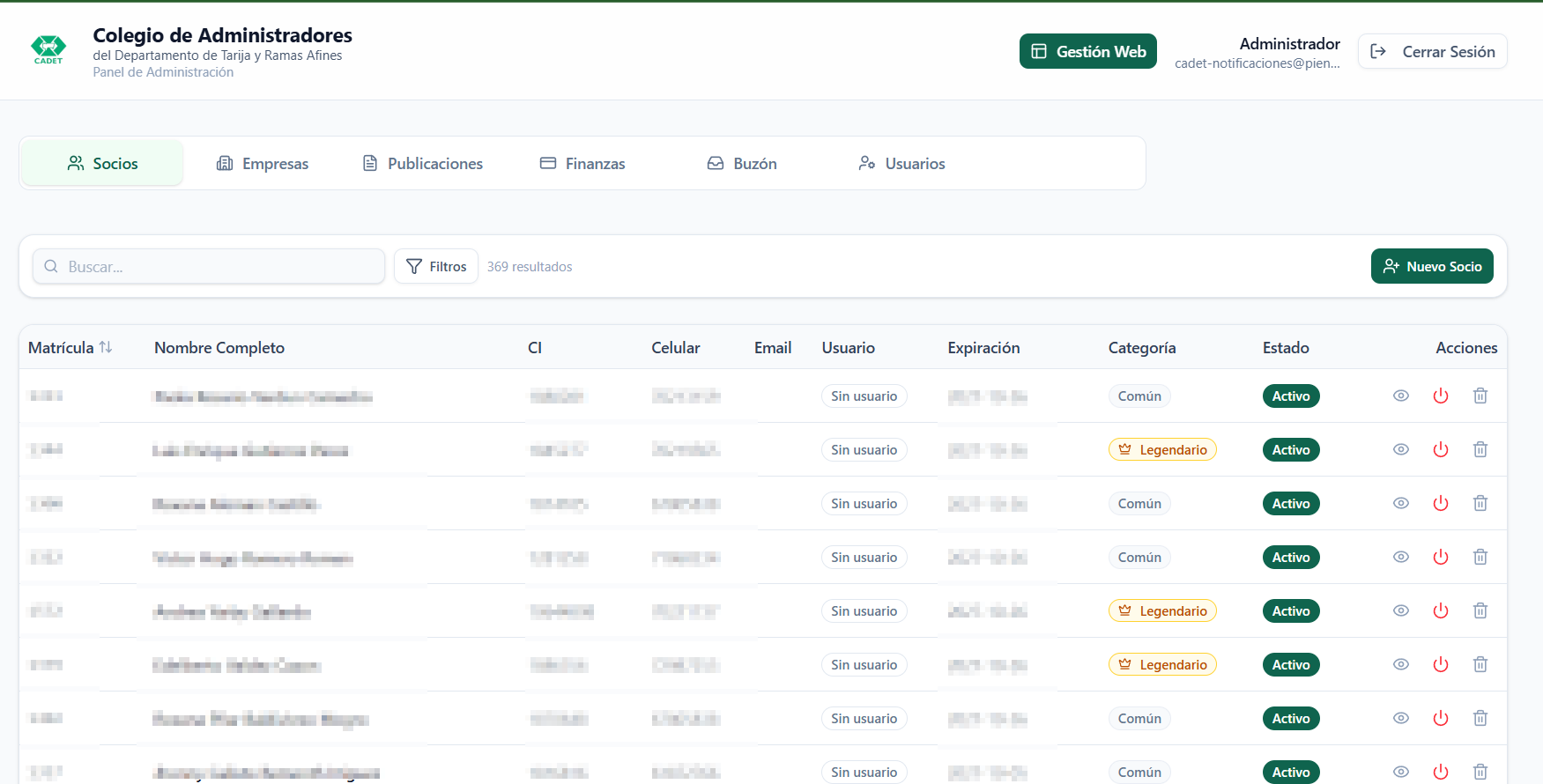 CADET Web preview